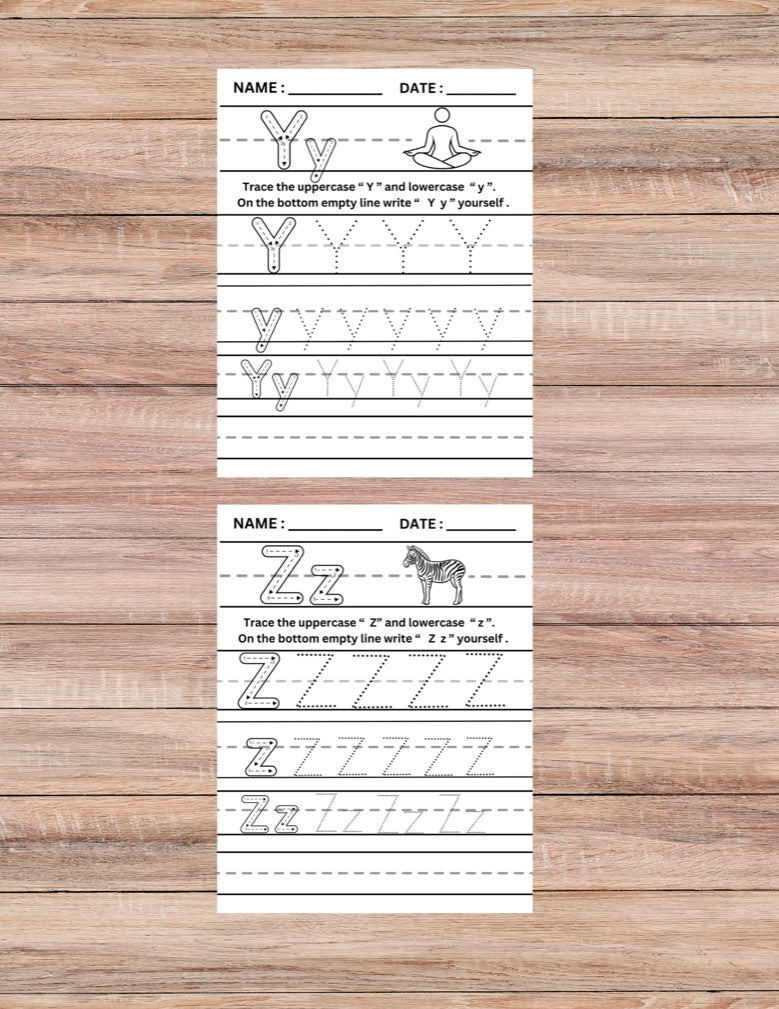 26 Pages Of Alphabet Tracing Activities For Toddlers To Learn How To Write Their Letters