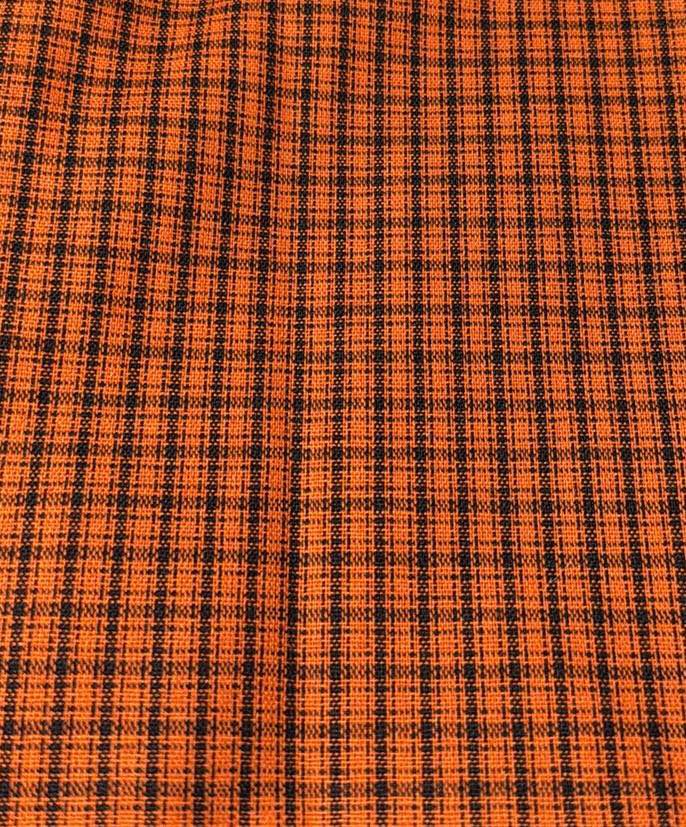 Dark Orange Plaid (Oversized)