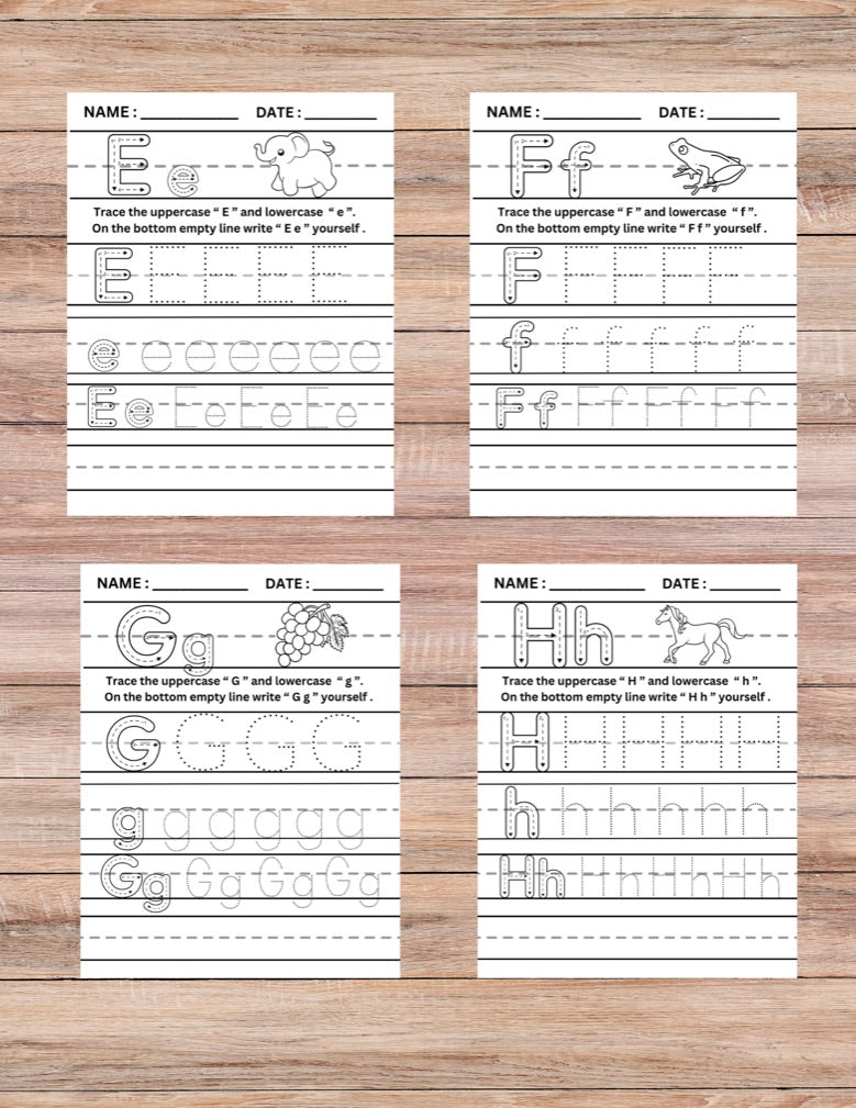 26 Pages Of Alphabet Tracing Activities For Toddlers To Learn How To Write Their Letters