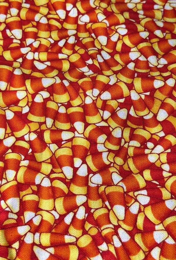 Candy Corn (Small) Scrunchie (Regular)