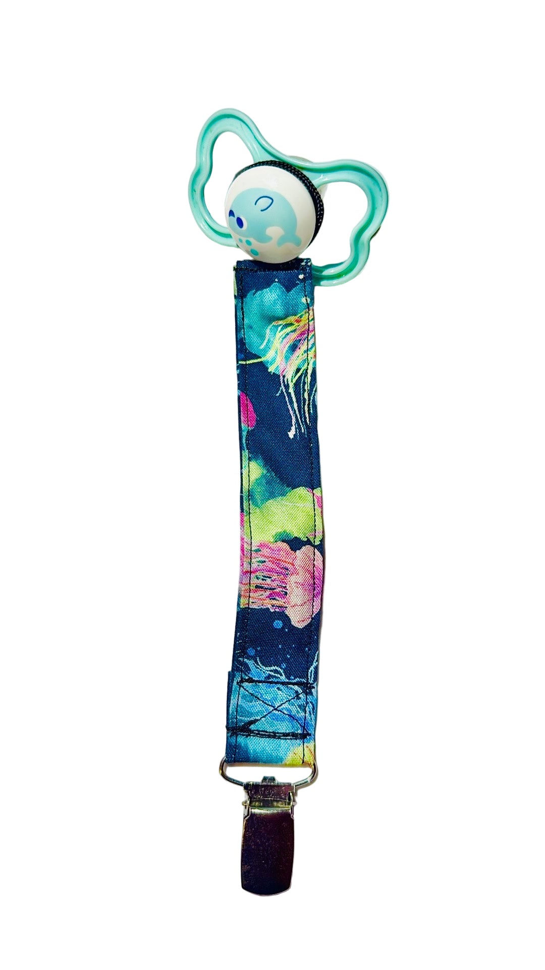 Jelly Fish Pacifier Clip