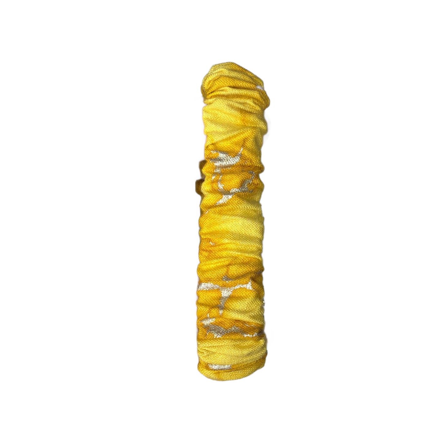 Gold Abstract Scrunchie Keychain