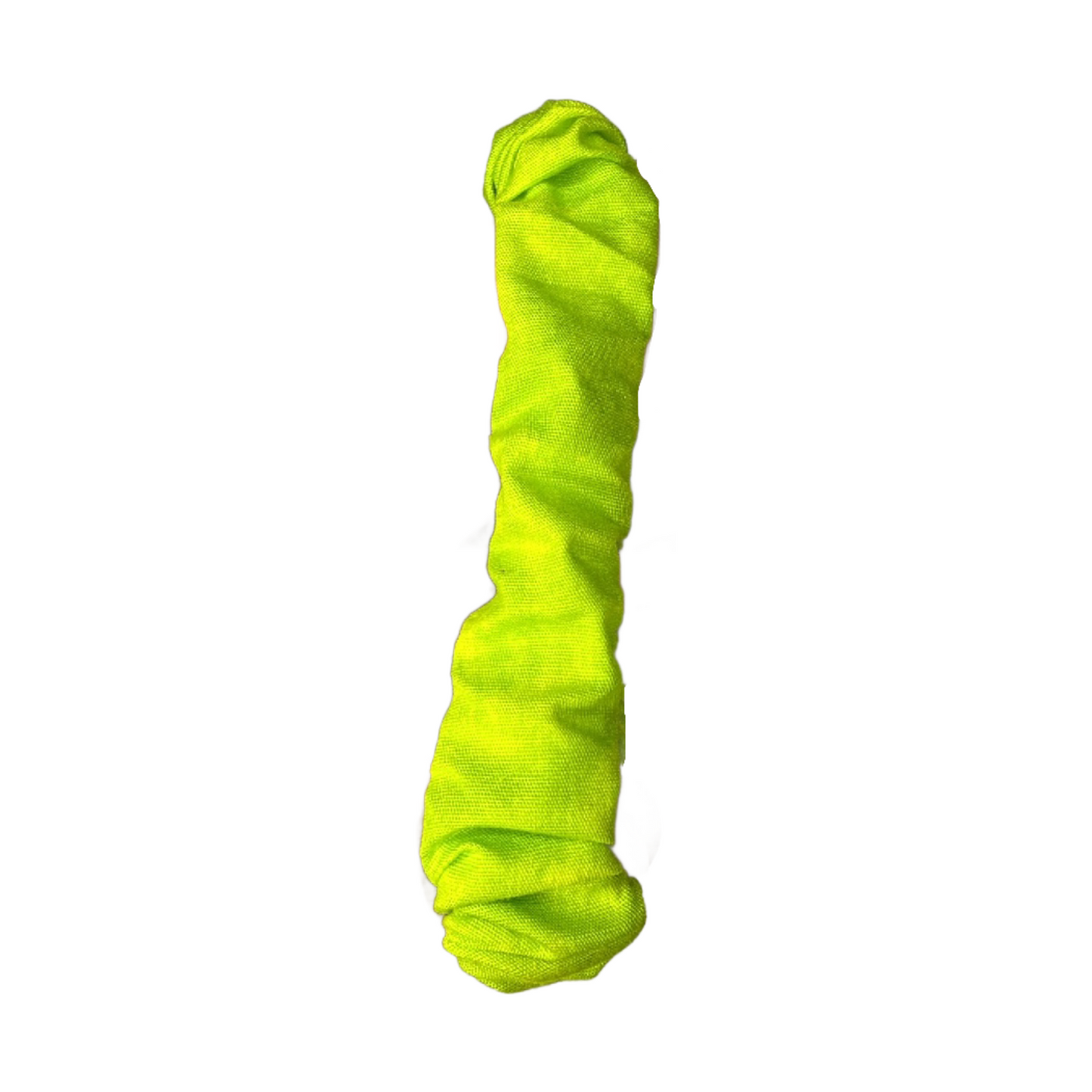 Lime Green Abstract Scrunchie Keychain