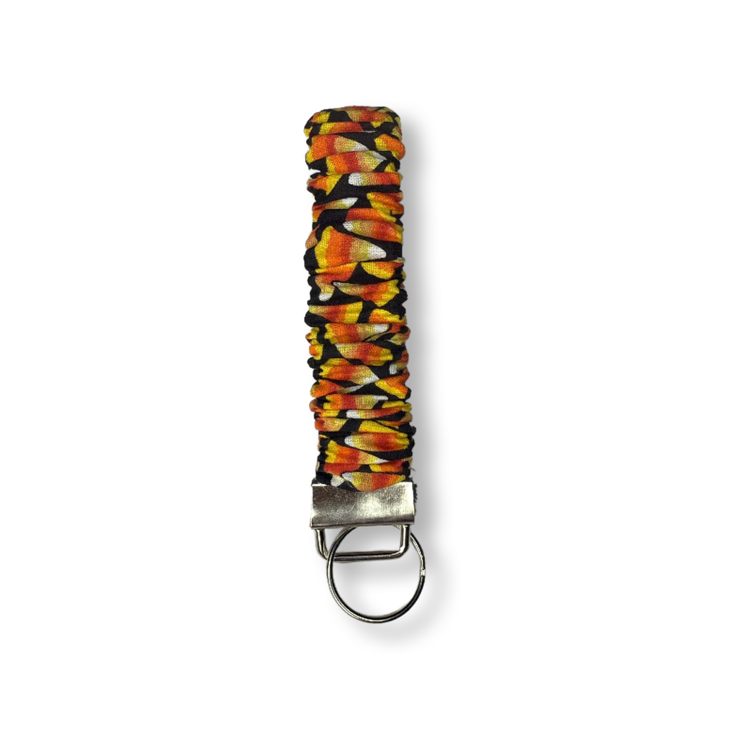 Candy Corn Scrunchie Keychain