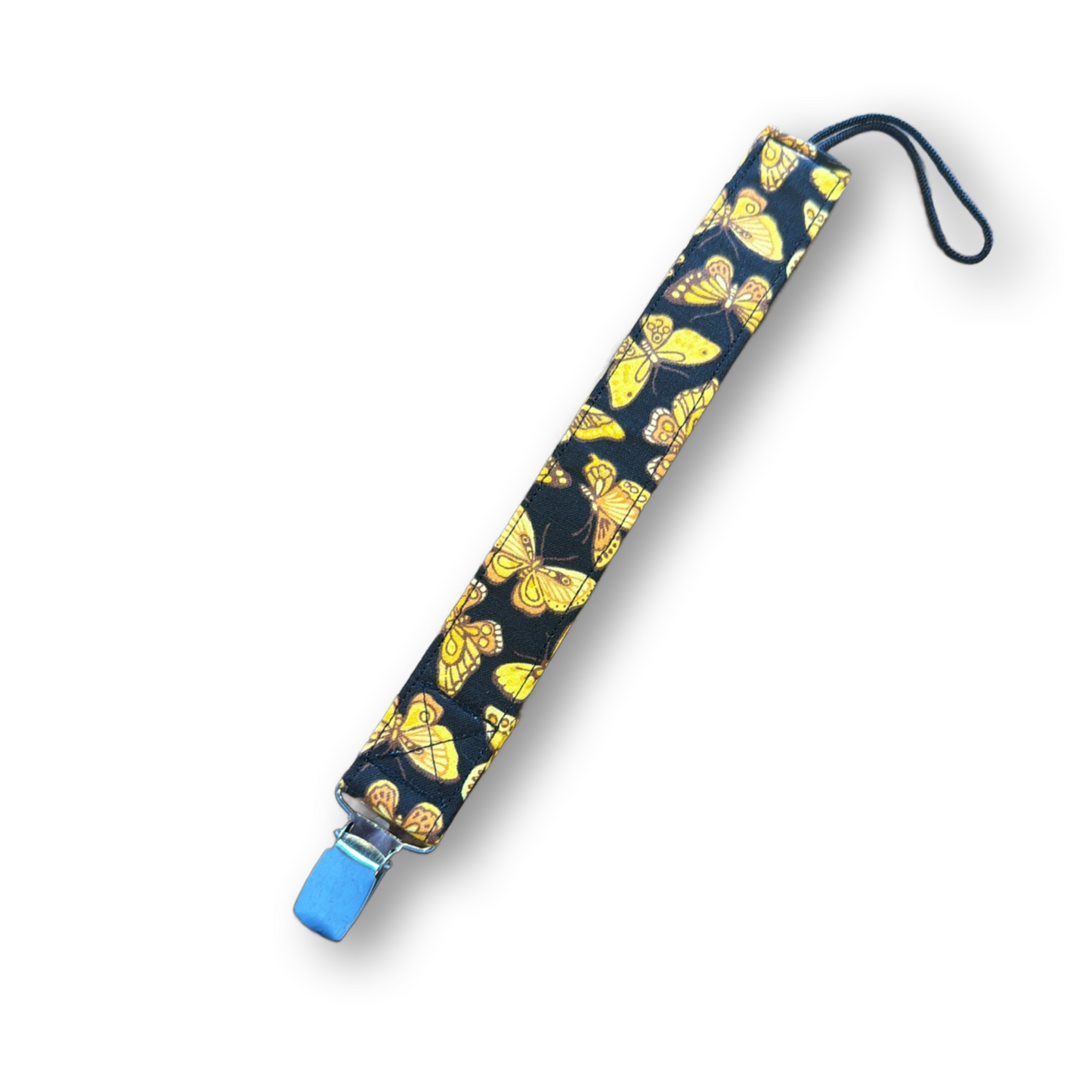 Gold Butterfly Pacifier Clip (Sturdy)