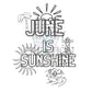 June Coloring Page (Emailed to you)