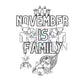 November Coloring Page (Emailed to you)