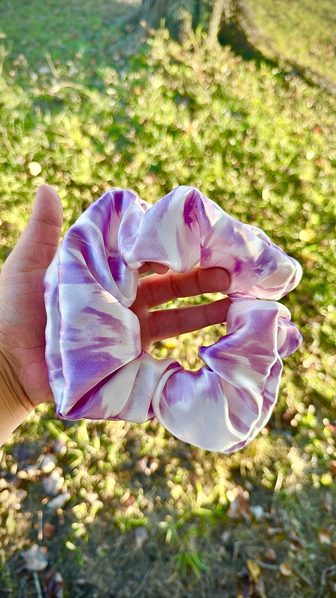 SATIN Purple Abstract (Oversized)