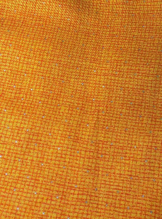 Light Orange Plaid Scrunchie (Regular)