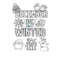 December Coloring Page (Emailed to you)