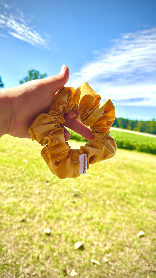Gold Abstract Scrunchie (Regular)