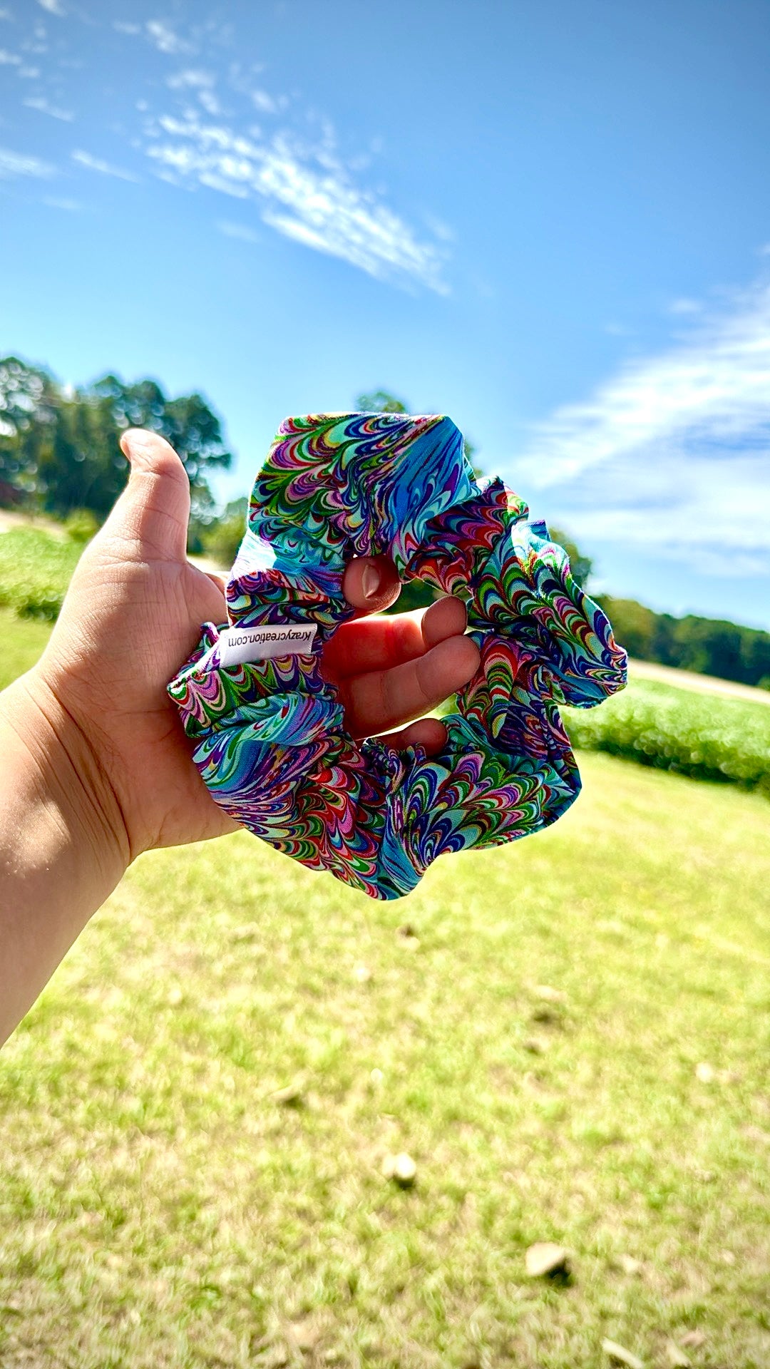 Trippy Colorful Scrunchie (Regular)