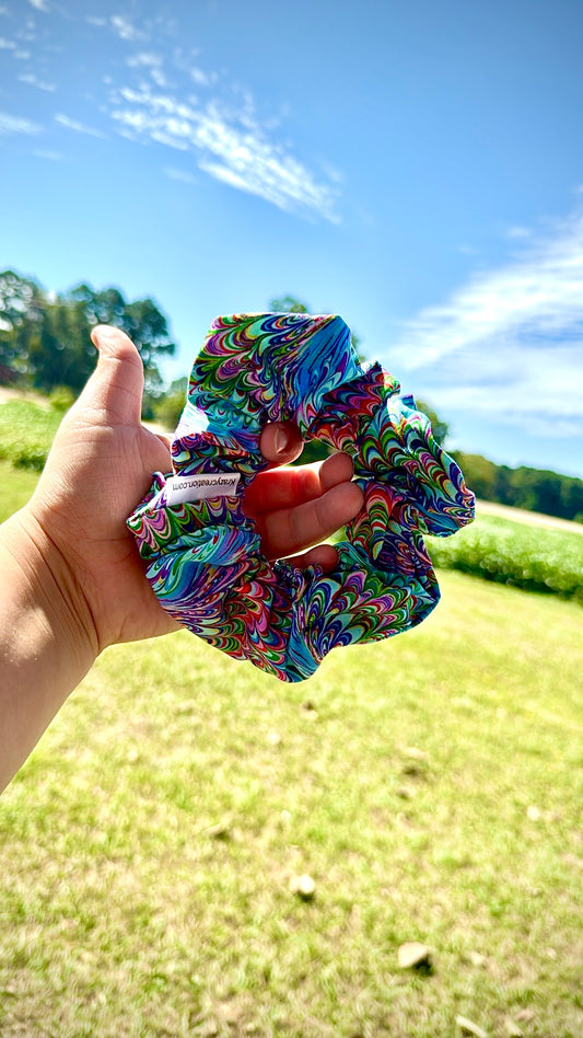 Trippy Colorful Scrunchie (Regular)