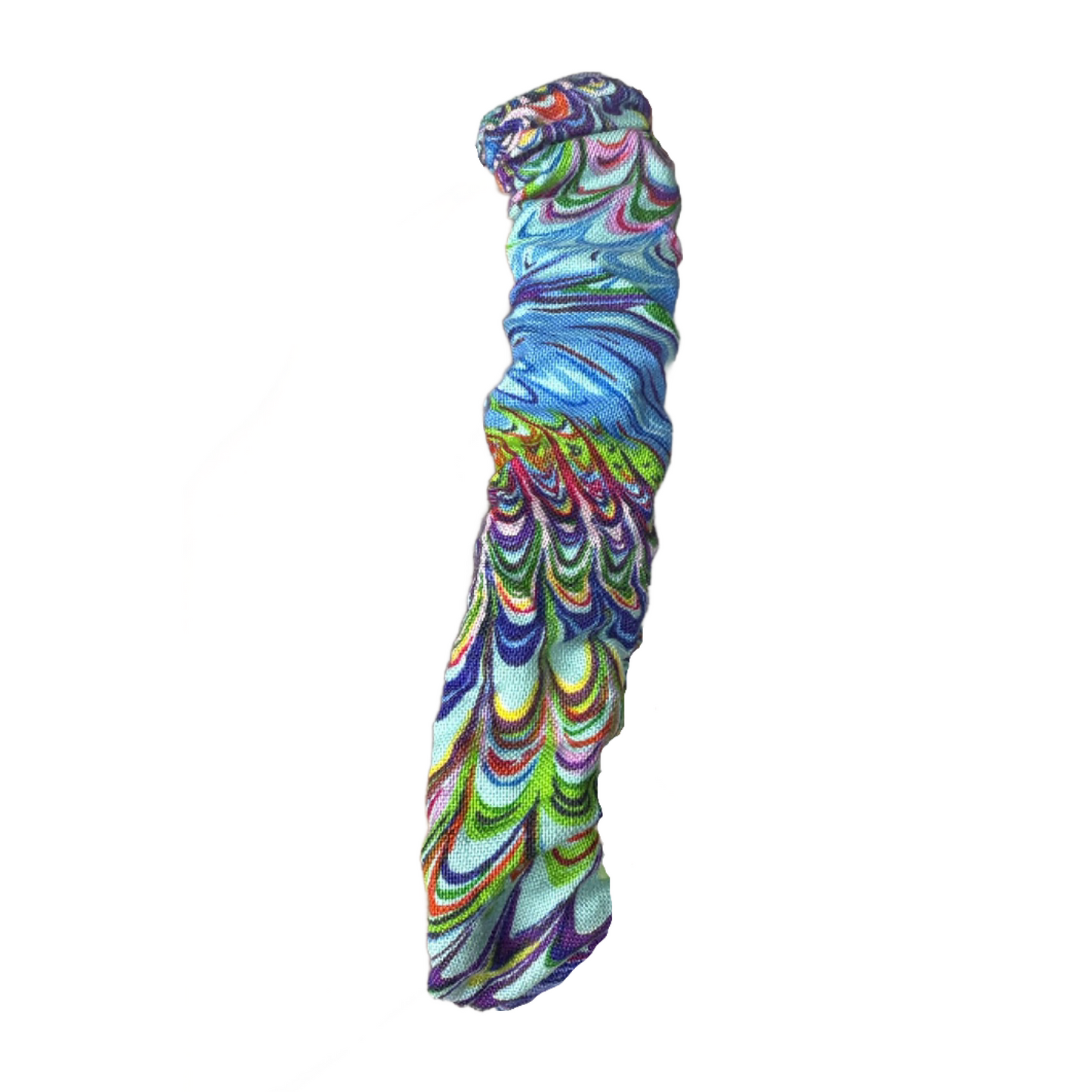 Trippy Colorful Scrunchie Keychain