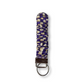 Purple Checkered Scrunchie Keychain