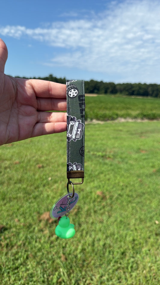 Green Jeep Keychain (1st one)