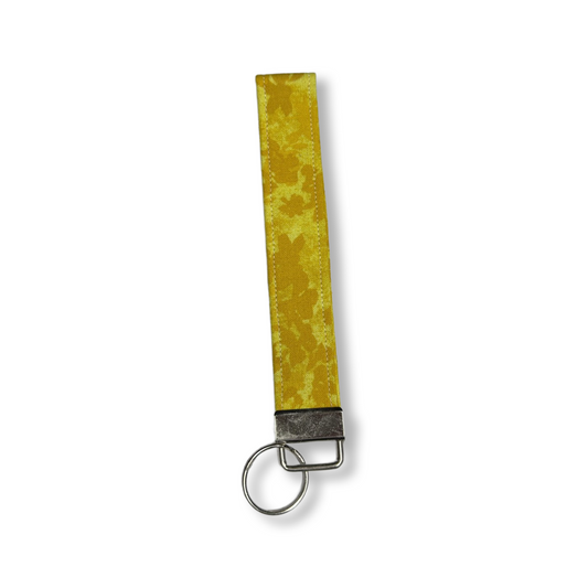Yellow Abstract Keychain