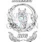 Owl Coloring Page (Shipped to you)