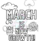 March Coloring Page (Shipped to you)