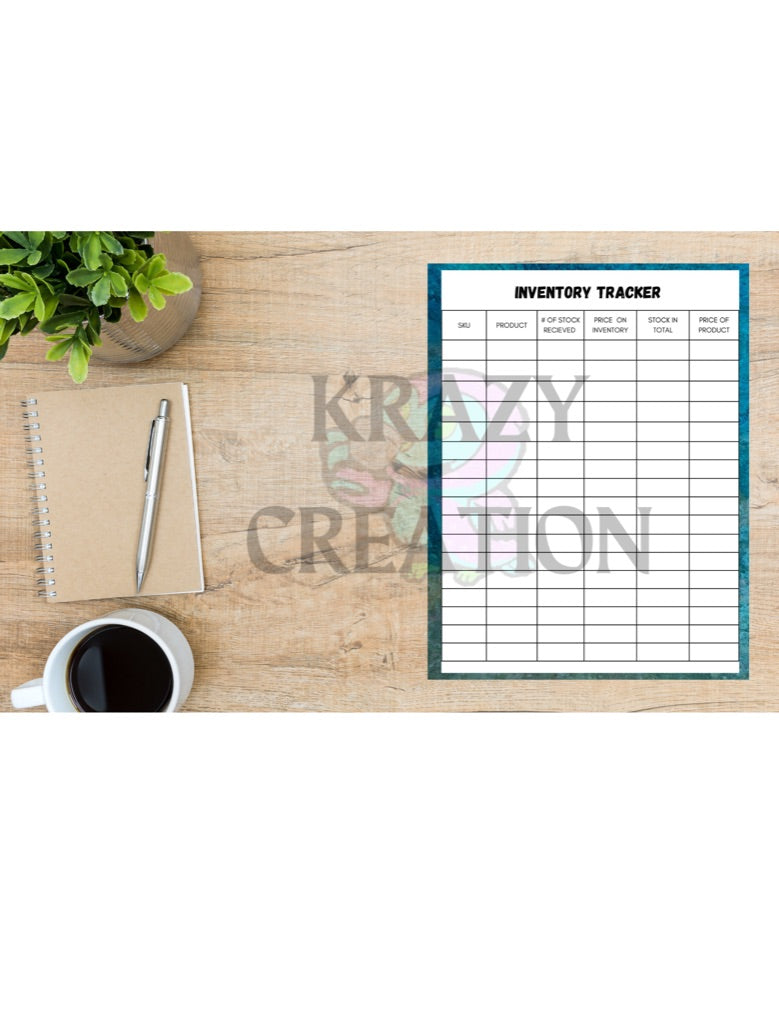Inventory Tracker (Emailed to you)