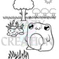 Frog Coloring Page (Emailed to you)