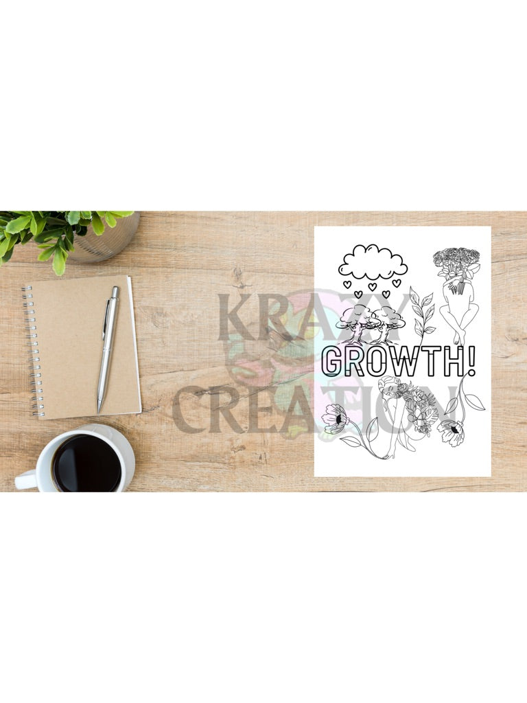 Growth Coloring Page (Shipped to you)