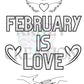 February Coloring Page (Shipped to you)